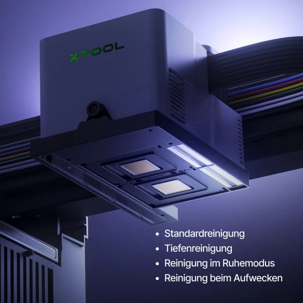 Reinigungsmodus - eine Sicherheitseigenschaft von xTool-O1-Omni Printer