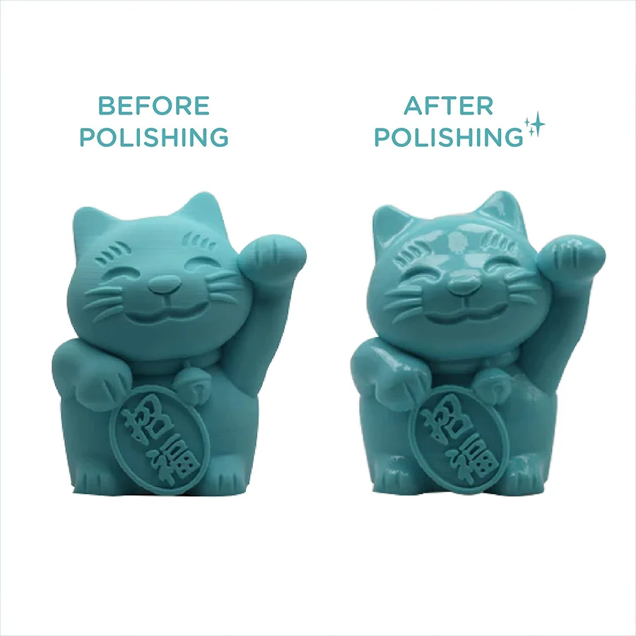 Before and After von Polymaker PolySmooth