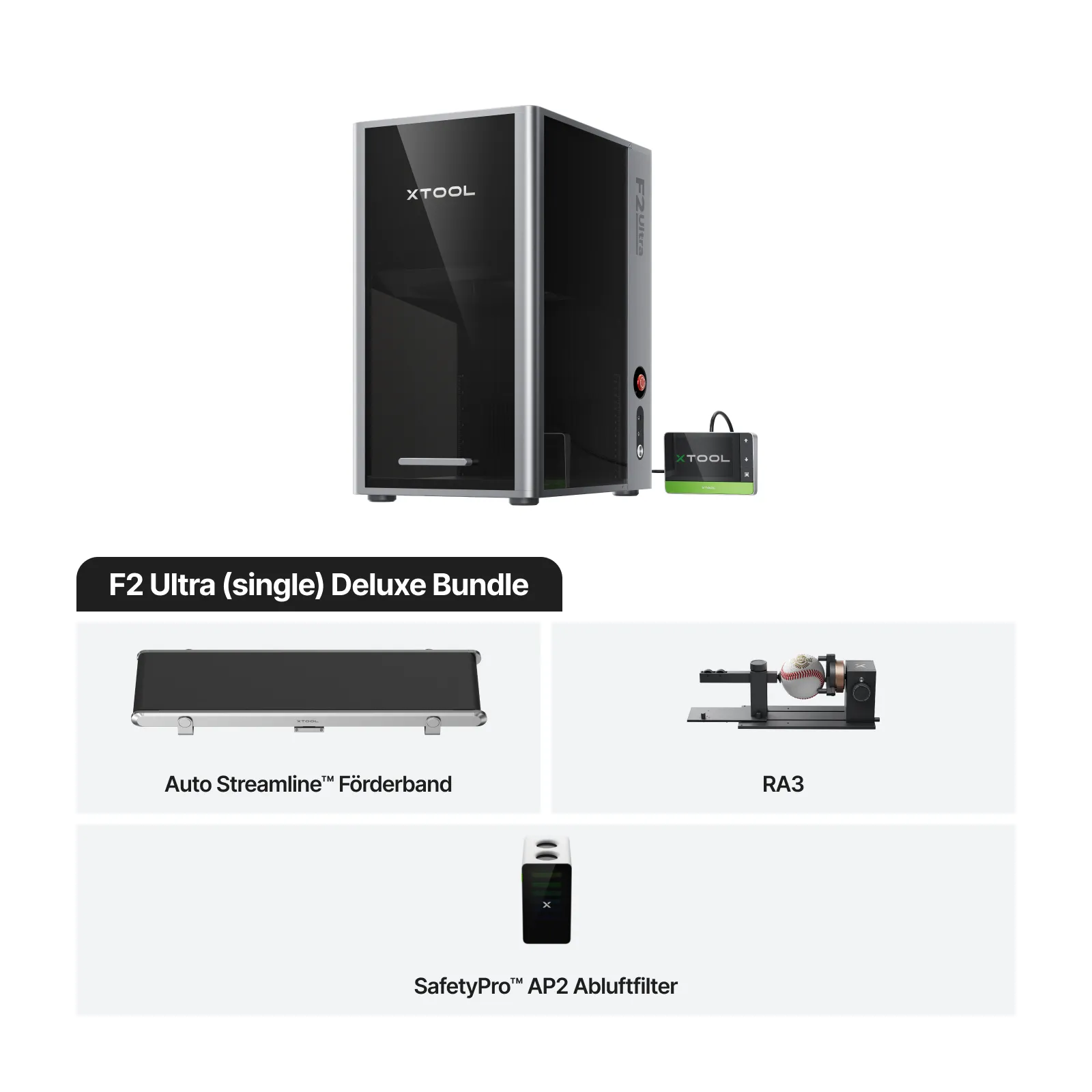xTool F2 Ultra Faserlaser Maschine deluxe Bundle