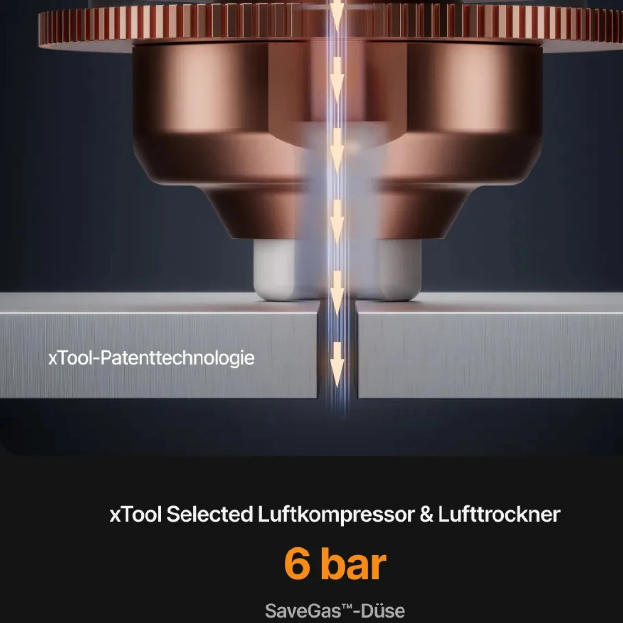 SaveGas Technologie von xTool MetalFab
