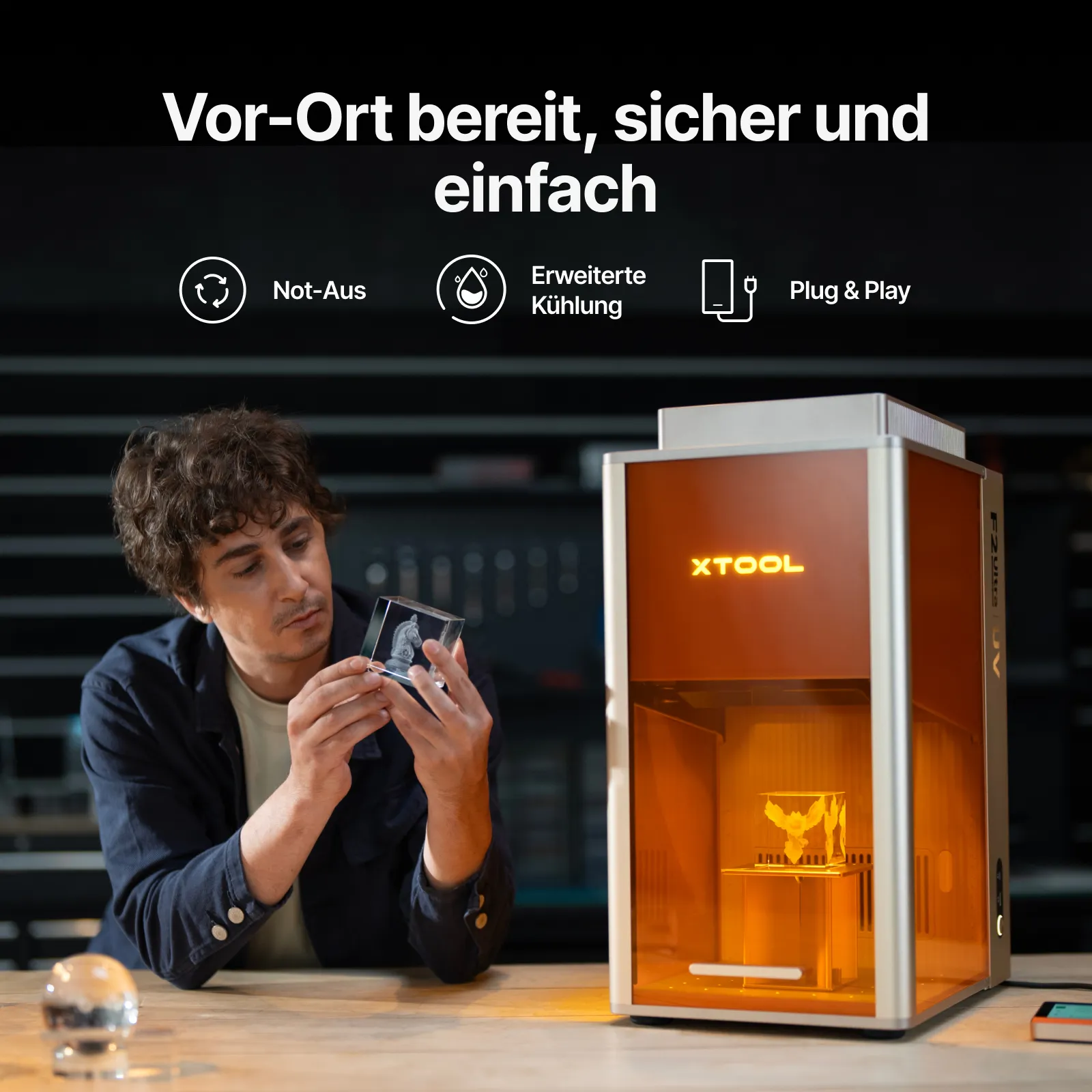 xTool F2 Ultra UV Sicherheit