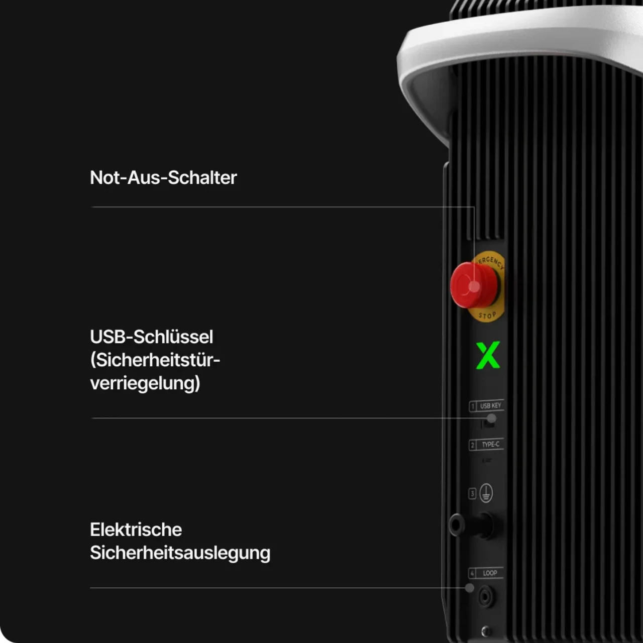 Sicherheitseigenschaften von xTool MetalFab
