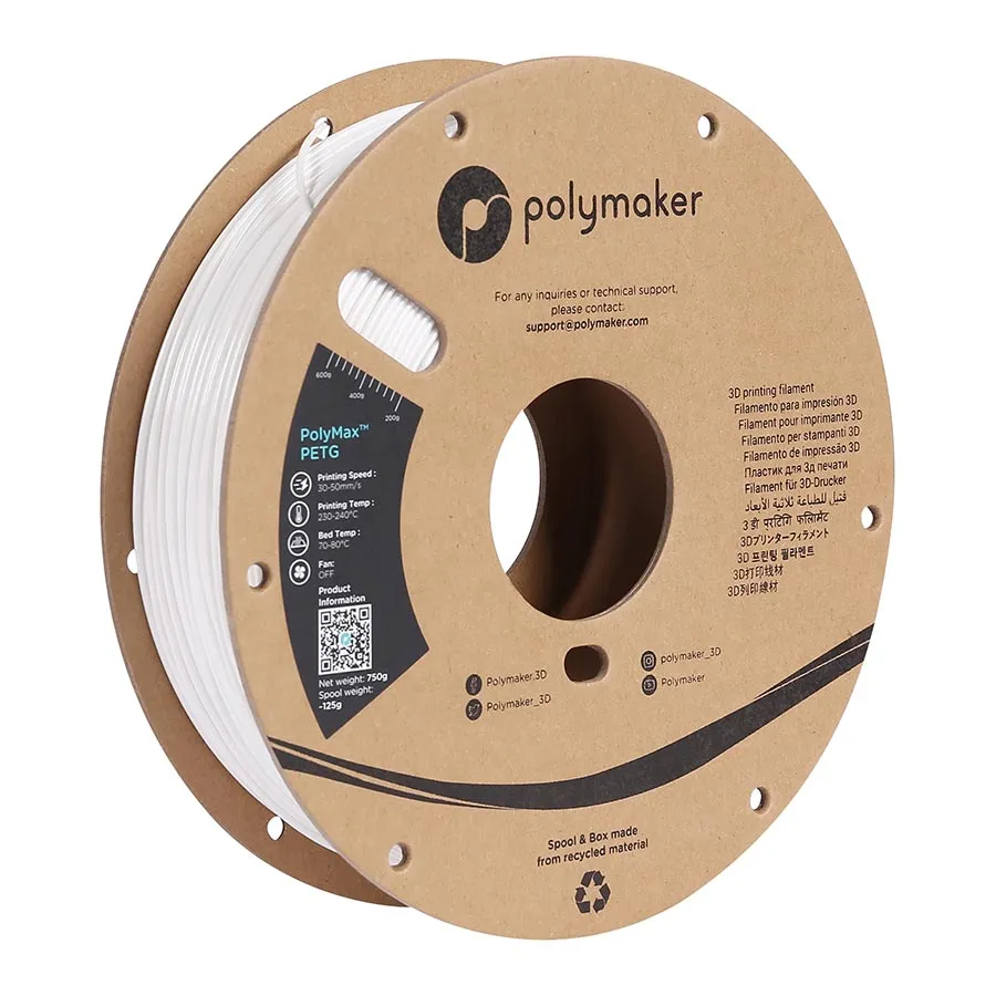 Polymaker PolyMax PETG Filament Tough Filament